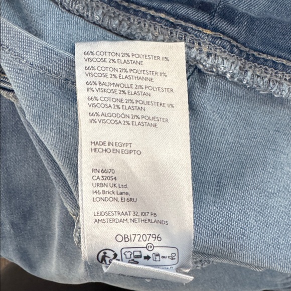 We The Free In My Feelings Flare Pull On Jeans Sz Small Medium Wash - Picture 6 of 7